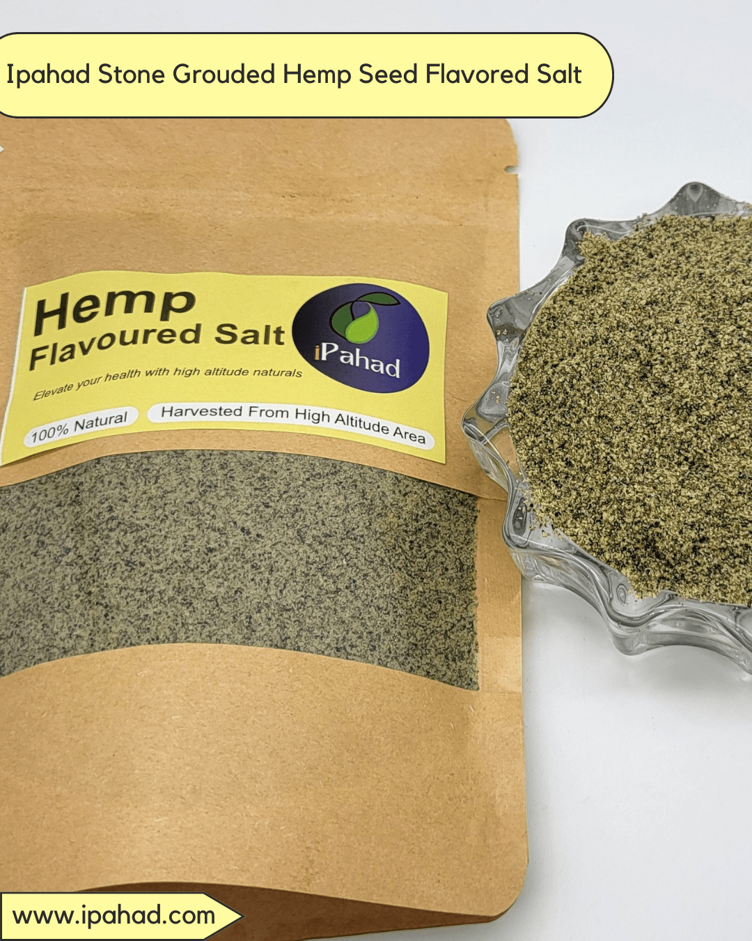 Hemp Flavoured Salt (Stone Grounded) Bhang Ka Namak (Silbatta Pisyun Loon)