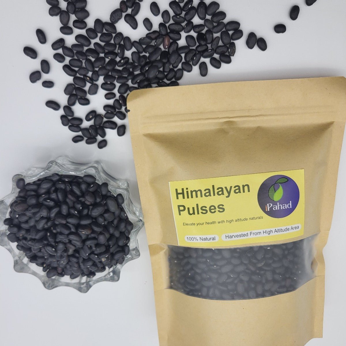 Himalayan Black Rajma (Black Kidney Beans) Pahadi Kali Rajma, 750 Gram