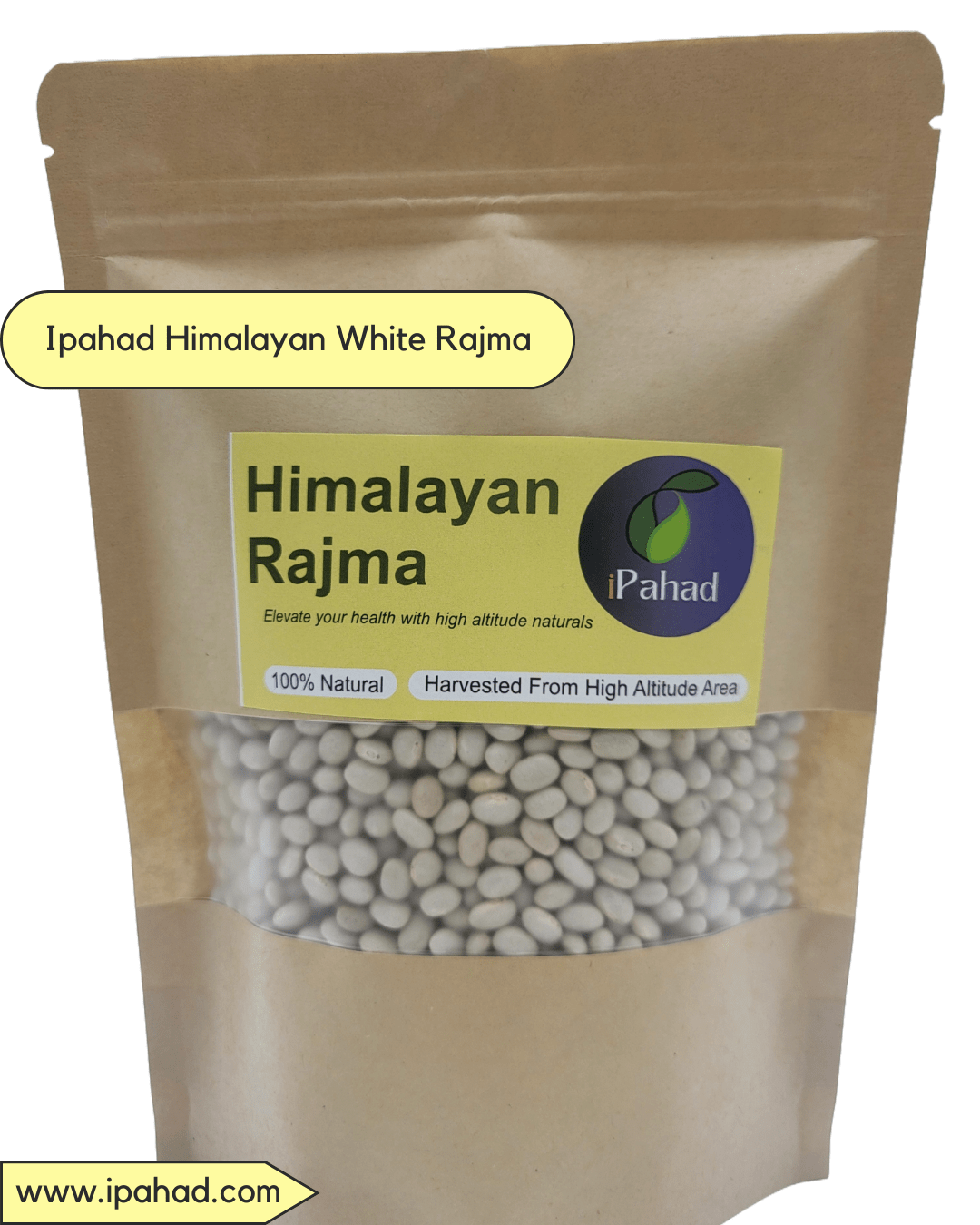 Himalayan White Rajma (White Kidney Beans) Small, 750 Gram