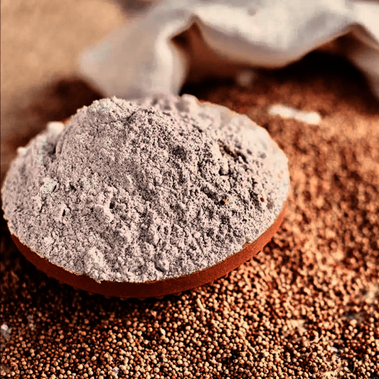 Himalayan Madua Atta / Ragi flour ground by gharat (Water Milled), Naturally Grown